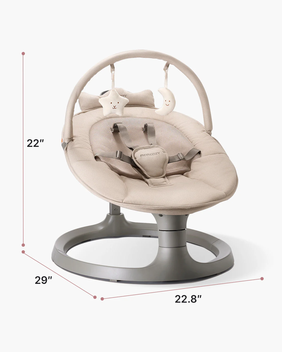 Momcozy 2-in-1 elektrische Babyschaukel - Image 11