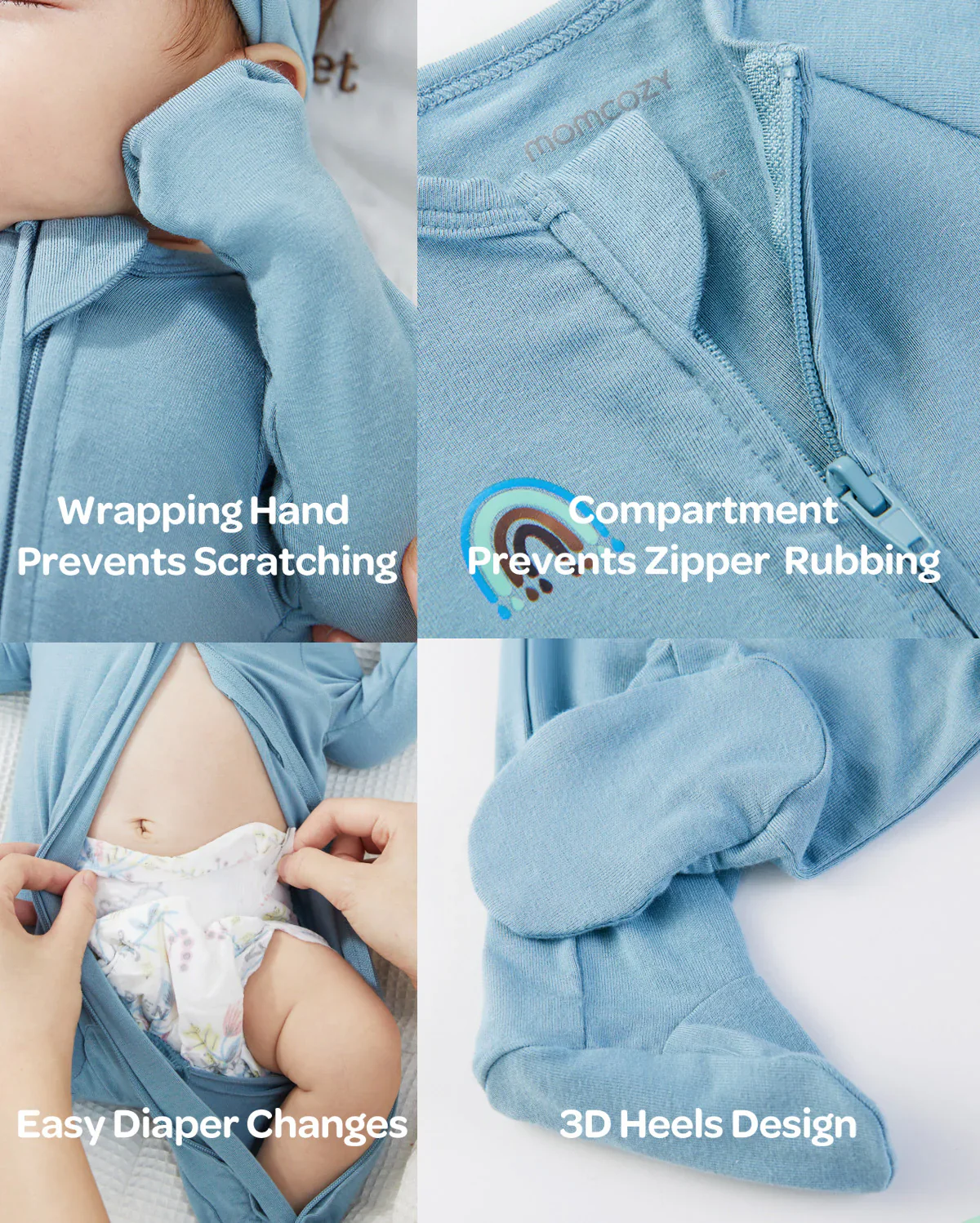 Momcozy Boy Girl Baby Pyjama - Neugeborene Schläfer - Image 29