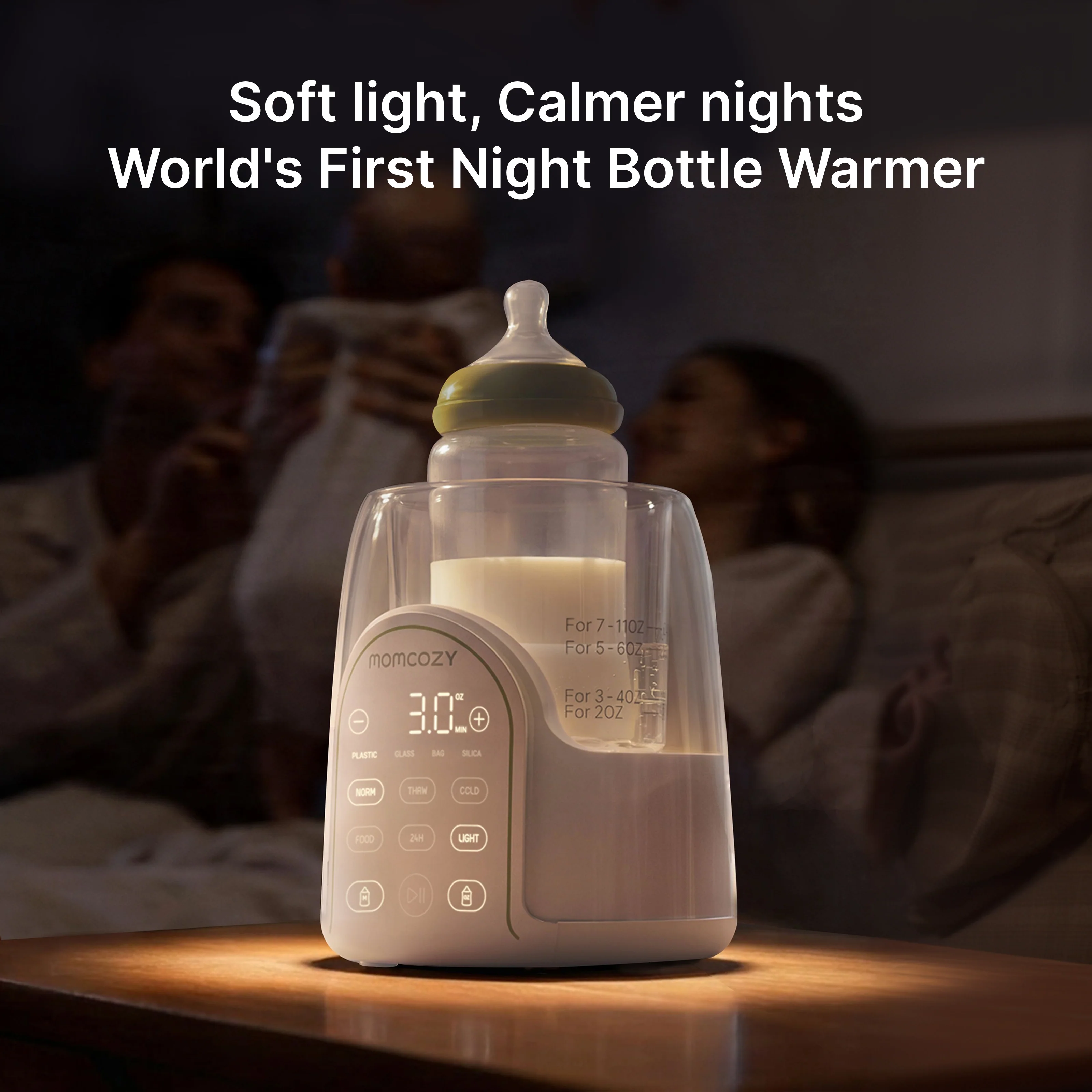 Momcozy NightPro Baby Bottle Warmer - Night Feeding - Image 2